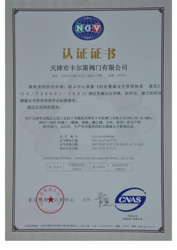 職業(yè)健康安全管理體系